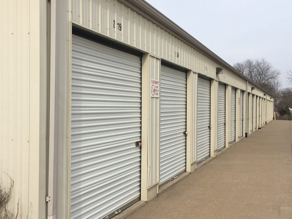 Drive Up self-storage units at Davenport Storage Center in Davenport, Iowa