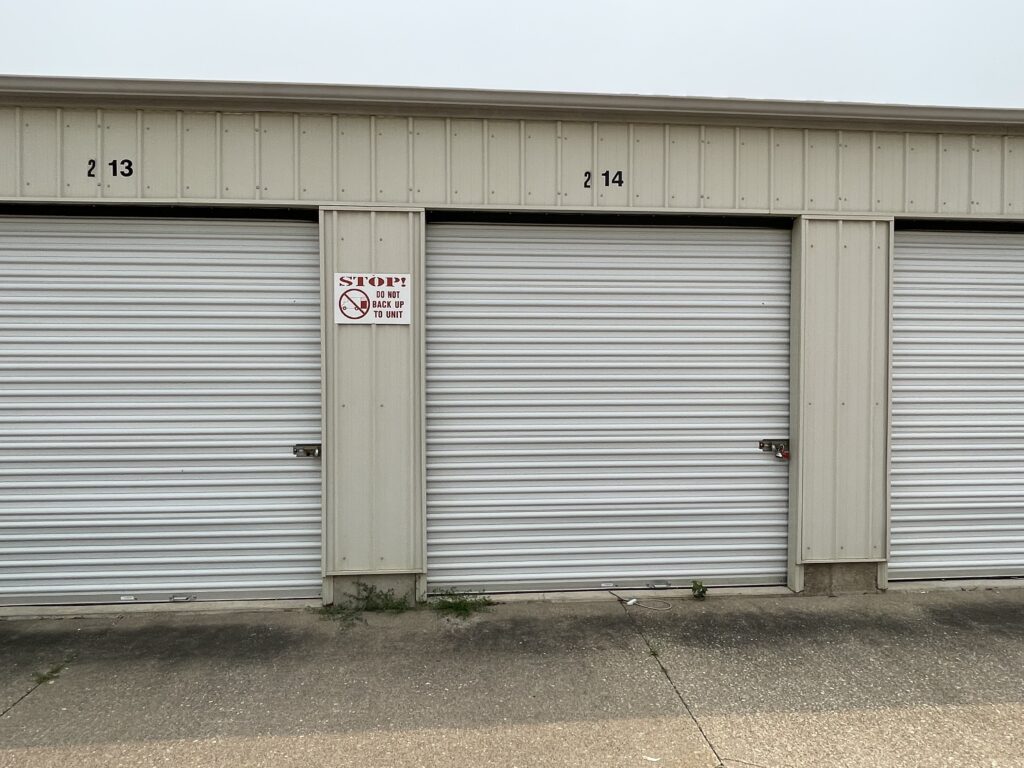 Drive-up self-storage unit for rent in Davenport, Iowa - Unit 214