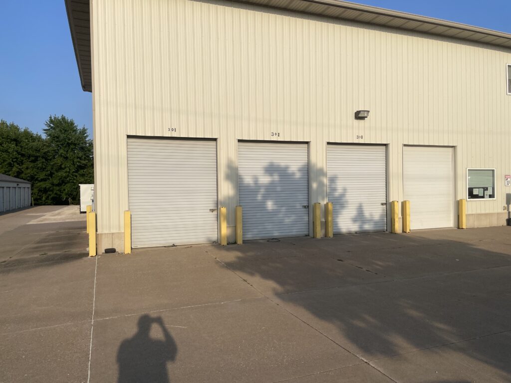 10' x 25' x 9' Drive-Up Self Storage Units at Davenport Storage Center in Davenport, Iowa - Unit numbers 301, 302, and 303