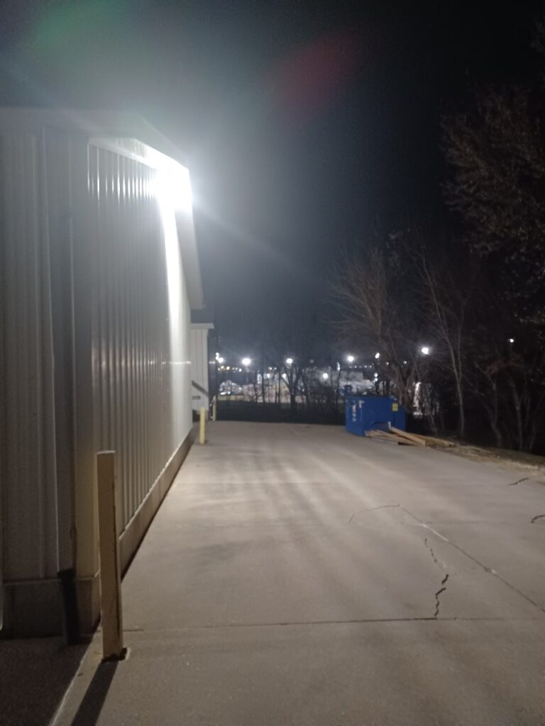 Well lit facility at Davenport Storage Center in Davenport, Iowa.
