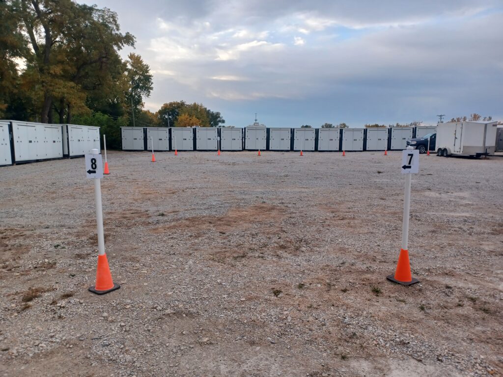 Area for RV & Boat Storage Area in Davenport, Iowa at Davenport Storage Center.